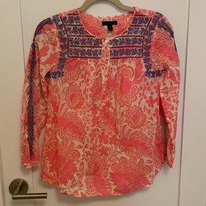 J. Crew 3/4 sleeve blouse